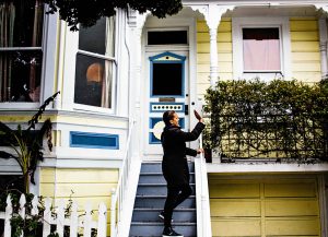 Yellow house in Bernal Heights San Francisco