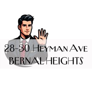 logo for 28-30 Heyman Ave San Francisco CA real estate listing duplex in Bernal Heights